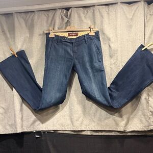 Raven Denim Bell bottoms Mackenzie Koop indigo 30 dark blue jeans.